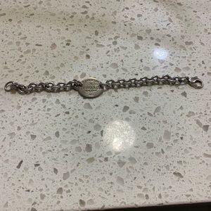 Tiffany & Co. Round dog tag bracelet